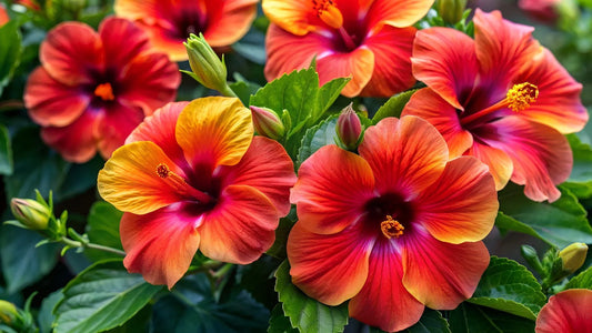 Austrelian Hibiscus Plant (red and yellow mix)