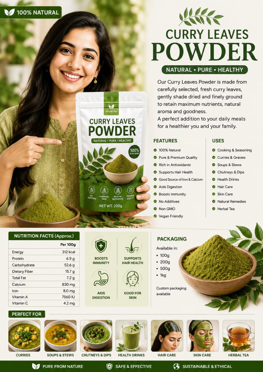 Curry Leaf powder ( homemade) pure organic