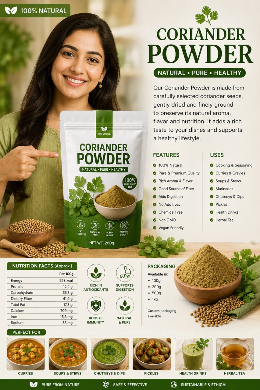 Coriander Powder (Homemade) pure organic