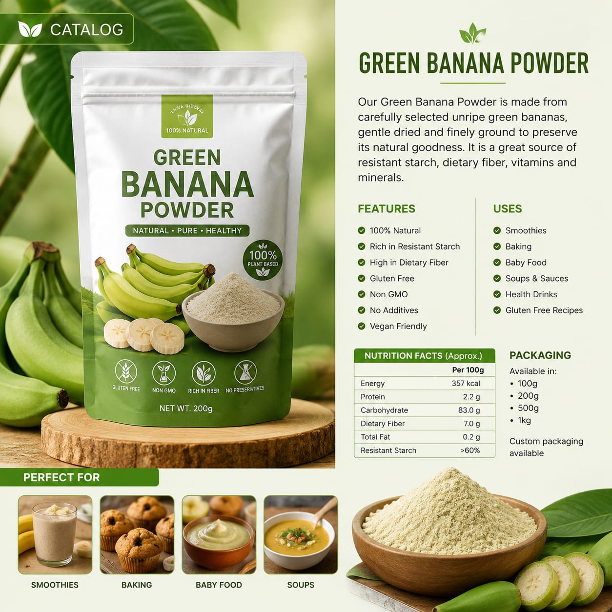 Banana powder ( pure organic)